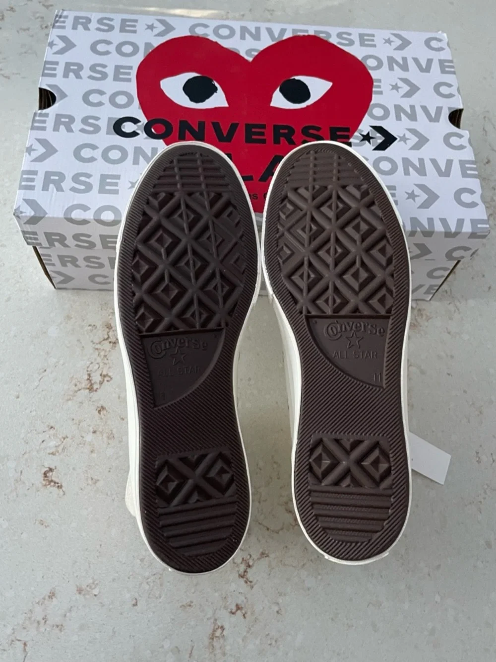 Converse Play Comme des Garçons Box High Tops - Picture 2 of 8